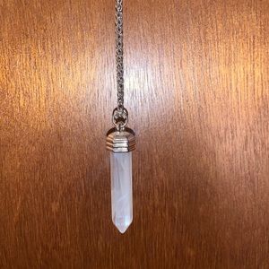 white crystal necklace
